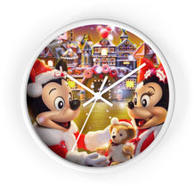 Load image into Gallery viewer, Mickey &amp; Minnie Christmas Wall clock