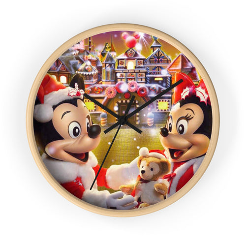 Mickey & Minnie Christmas Wall clock