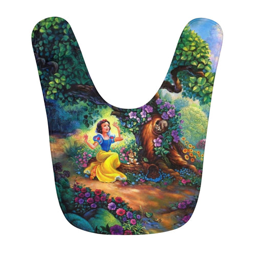 Snow White Fleece Baby Bib