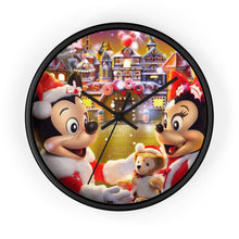 Load image into Gallery viewer, Mickey &amp; Minnie Christmas Wall clock