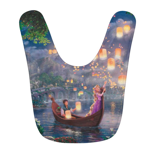 Tangled Fleece Baby Bib
