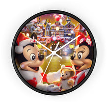 Load image into Gallery viewer, Mickey &amp; Minnie Christmas Wall clock